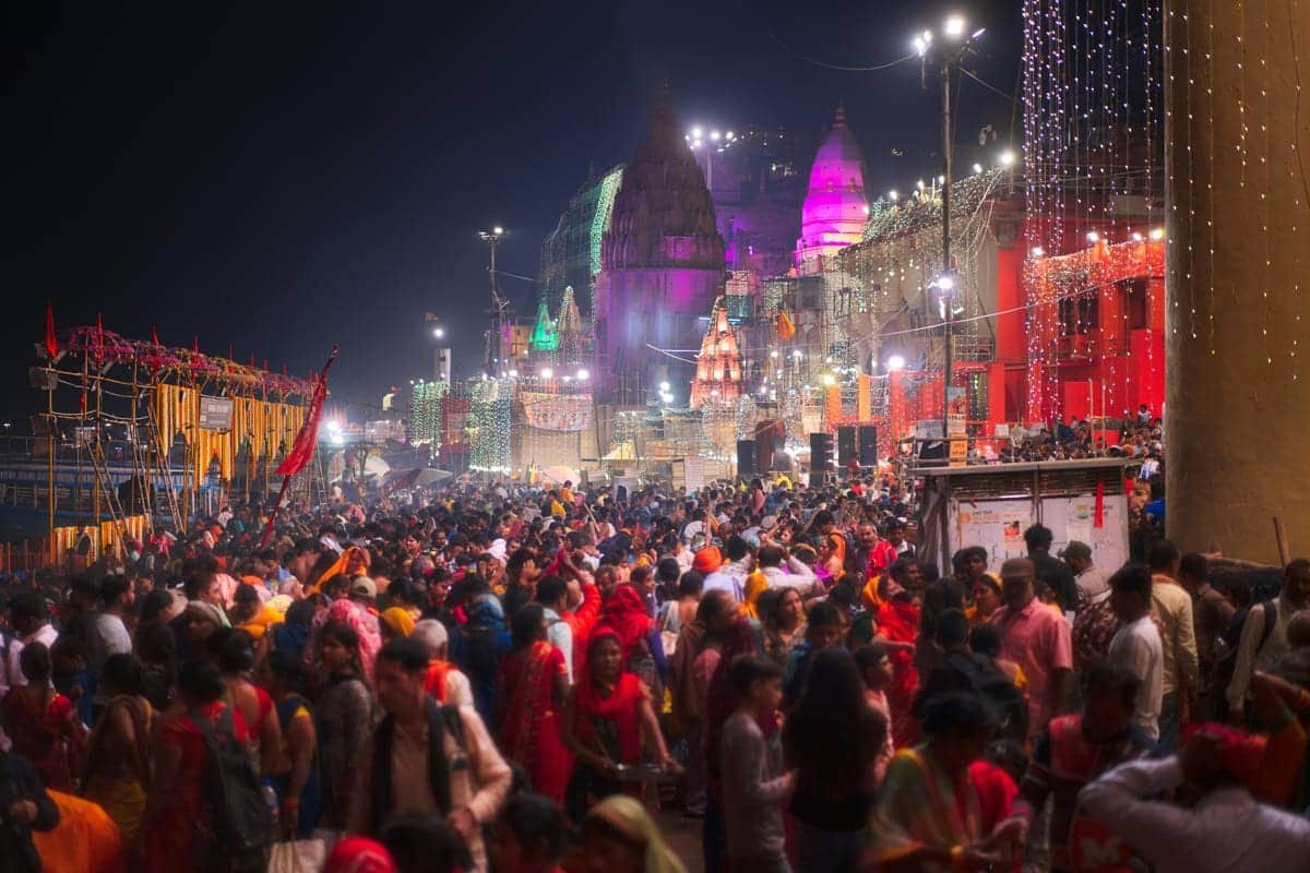 Dev Deepawali on the ghats, Varanasi